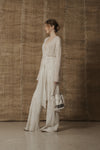 Mutedance 25 Spring/Summer Silk Wide-Leg Double-Layered Pants MD-MD25SS88-HOARY